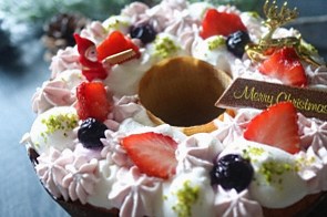 クリスマスフルーツシフォン