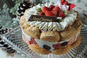紅白クリスマスケーキ