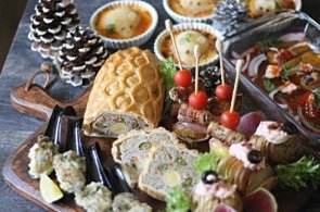 クリスマスメニュー2019・牡蠣のリゾット他
